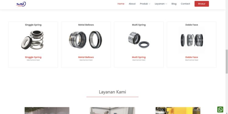 Template Bengkel bubut dan sparepart